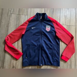 Nike USA Navy and Red Track Jacket Size M